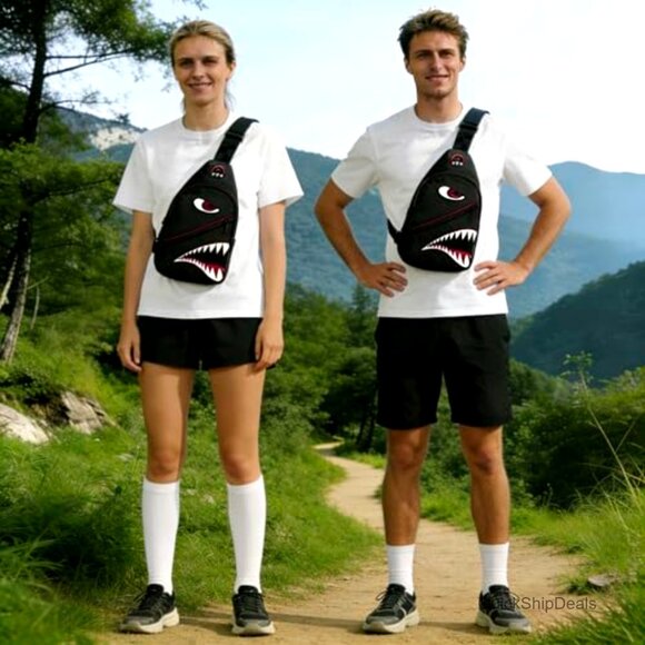 Compact Crossbody Bag for Travel Sports Running Hiking 10.6x7.1x1.5in - Picture 2 of 7